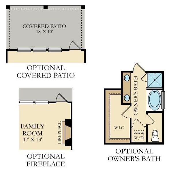 2D floor plan layout of this home in Sweetgrass at Summers Corner, Summerville, SC (Image 5). 2D floor plan layout of this home in Sweetgrass at Summers Corner, Summerville, SC (Image 5).
