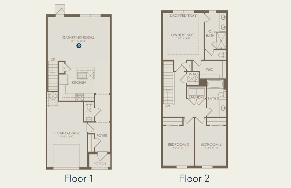 2D floor plan layout of this home in Everton, Lantana, FL (Image 4).