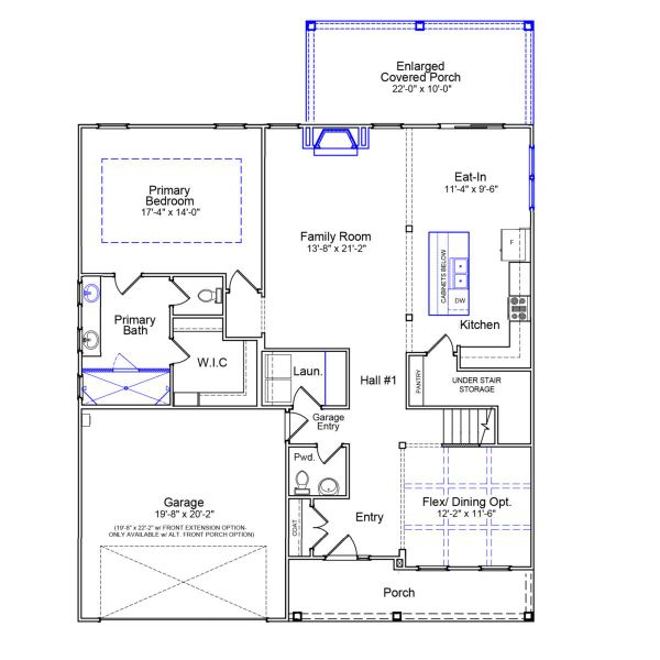 2D floor plan layout of this home in Pebble Branch, Chapin, SC (Image 2).