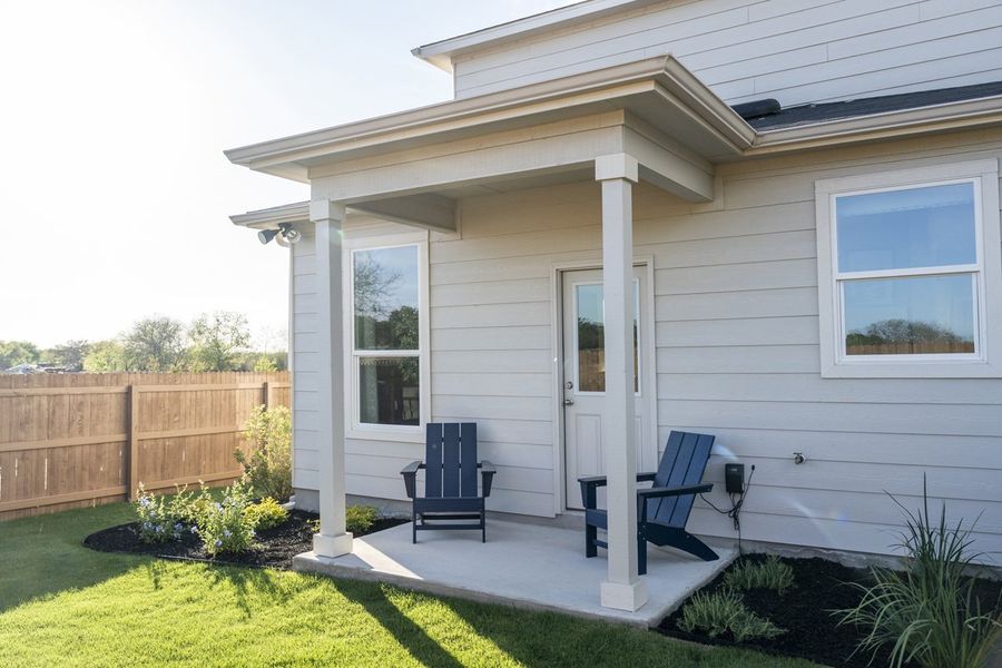 Optional covered patio