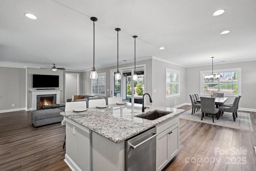 Furnished interior view inside a new home in , Denver (Image 11). Furnished interior view inside a new home in , Denver (Image 11).