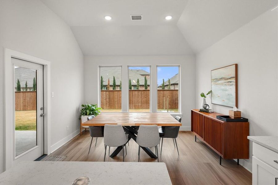 Furnished interior view inside a new home in Inspiration Collection at Bridgewater, Midlothian (Image 29).