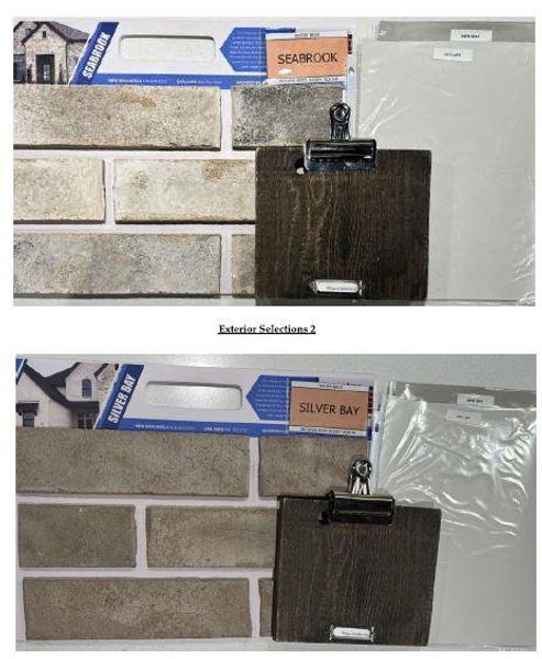 Exterior Design Selections - Representative Photo Exterior Design Selections - Representative Photo