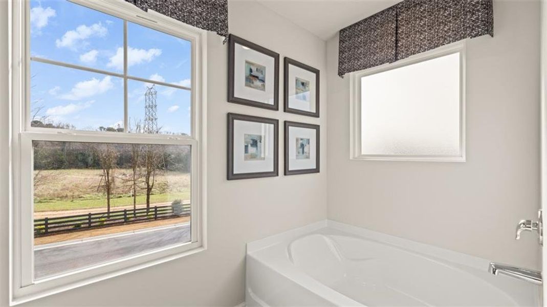 Furnished interior view inside a new home in Jackson Landing, Jefferson (Image 9).