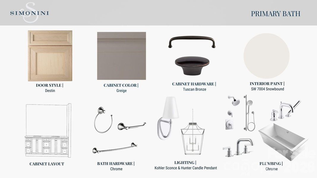 Primary Bath Selections