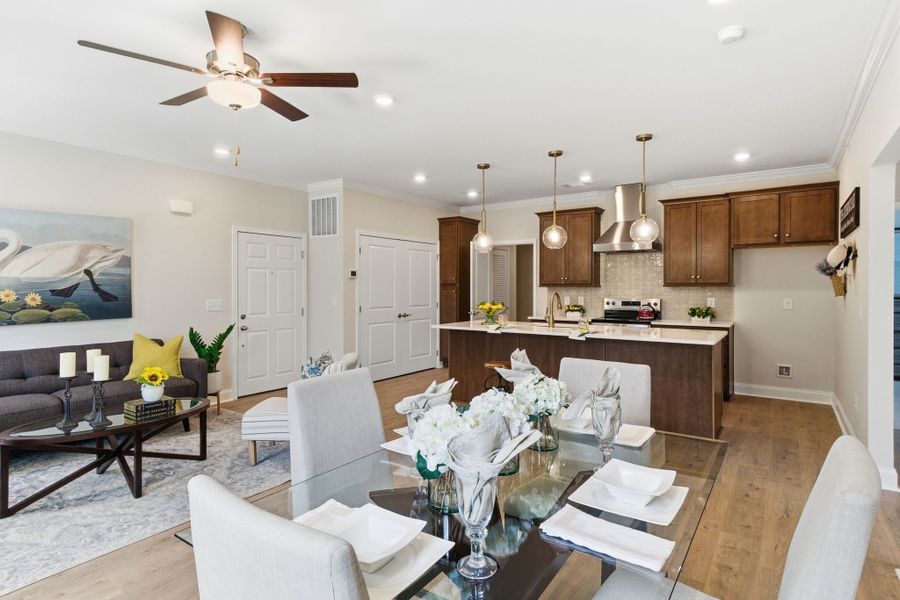 Furnished interior view inside a new home in Carothers Farms, Nolensville (Image 30). Furnished interior view inside a new home in Carothers Farms, Nolensville (Image 30).