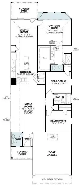 2D floor plan layout of this home in Marvida, Cypress, TX (Image 5).