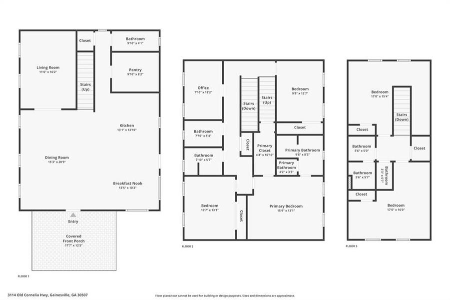 2D floor plan layout of this home in , Gainesville, GA (Image 6).