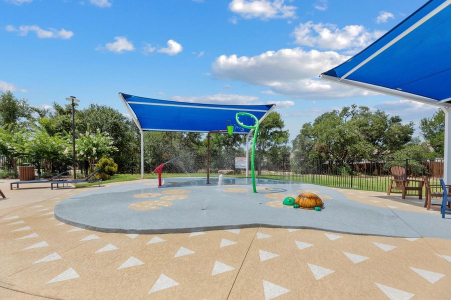 Lively Ranch splash pad with playful water features promises endless summer fun. Lively Ranch splash pad with playful water features promises endless summer fun.