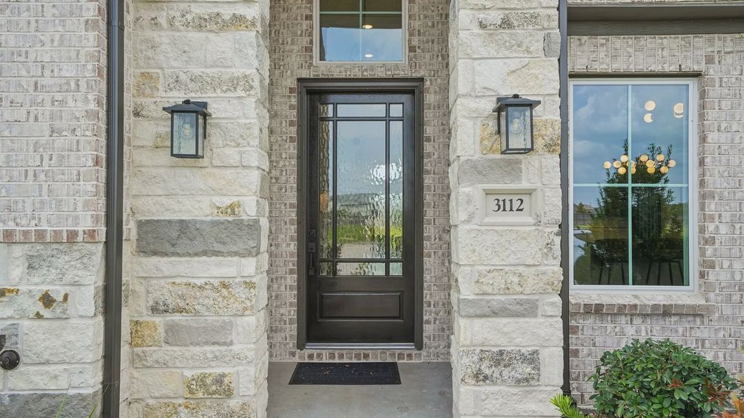 Representative exterior details of a home built from the Sydney by Chesmar Homes in Westland Ranch, League City (Image 3).