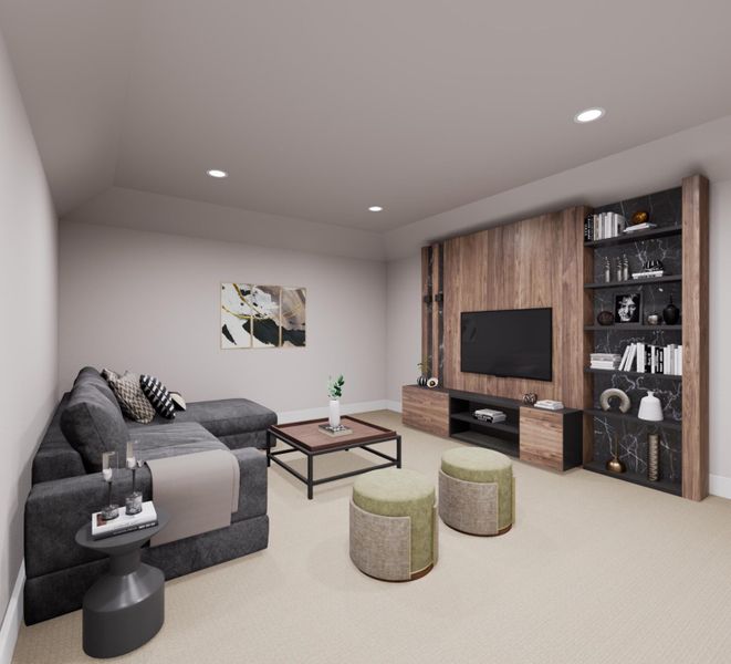 Furnished interior view inside a new home in Prairie Collection at The Meadows, Denton (Image 12).