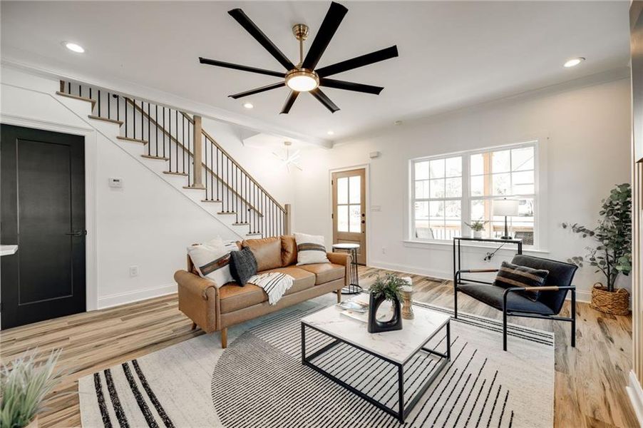 Furnished interior view inside a new home in , Rossville (Image 7).