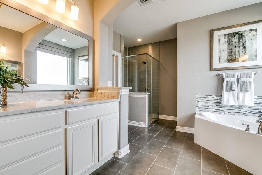 Furnished interior view inside a new home in Marvida, Cypress (Image 17).