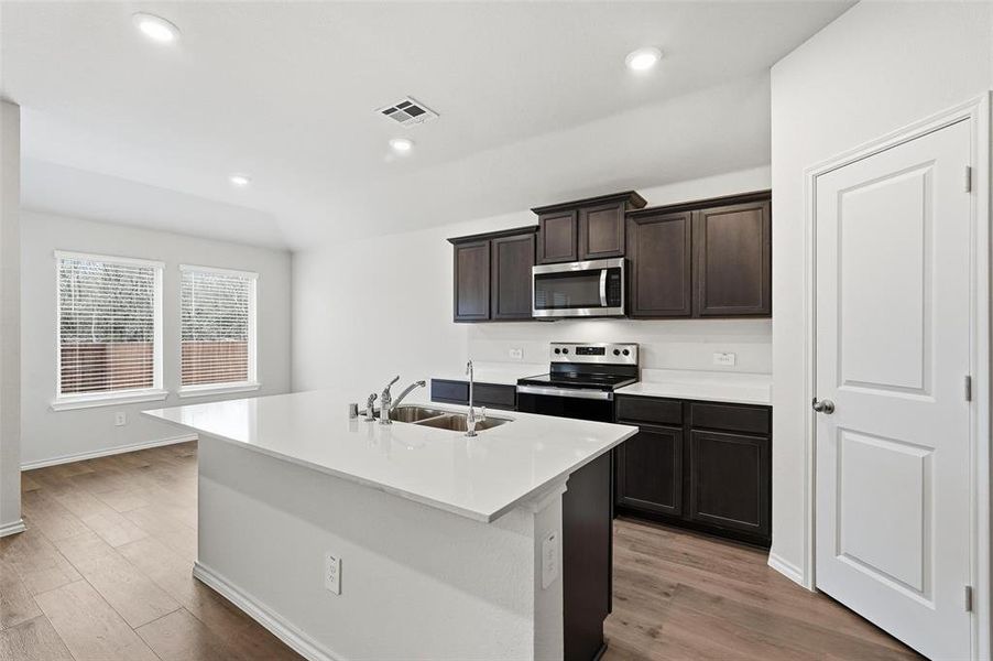 Furnished interior view inside a new home in , Princeton (Image 10).
