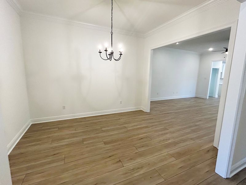 Spacious, unfurnished interior of a new home in Young Oaks, Crestview (Image 9). Spacious, unfurnished interior of a new home in Young Oaks, Crestview (Image 9).