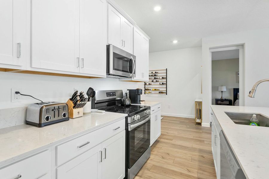 Furnished interior view inside a new home in Delray Trails: The Woods, Delray Beach (Image 34).