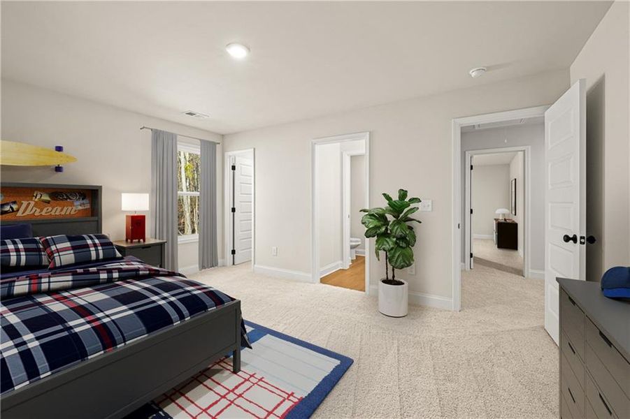 Furnished interior view inside a new home in Salacoa, Calhoun (Image 22).