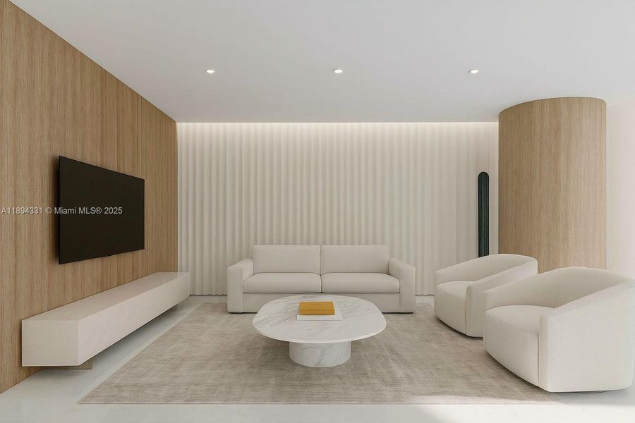 Furnished interior view inside a new home in , Miami (Image 7). Furnished interior view inside a new home in , Miami (Image 7).