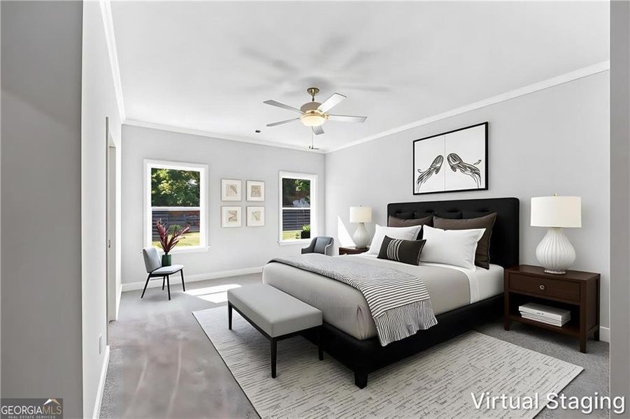 Furnished interior view inside a new home in , Gray (Image 7).