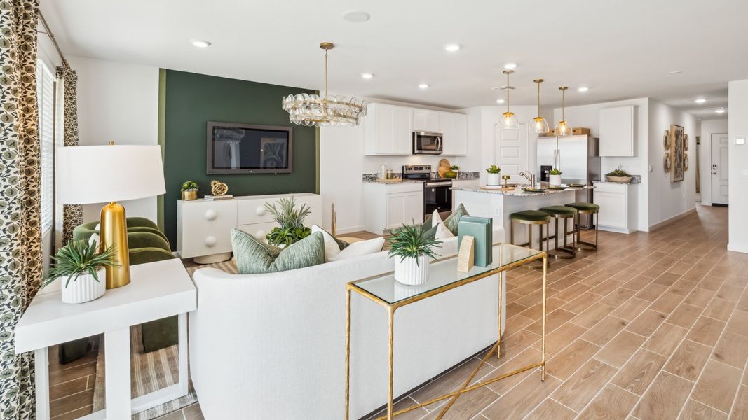 Furnished interior view inside a new home in Remington, Buckeye (Image 12).