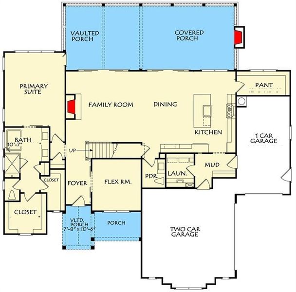 2D floor plan layout of this home in , Acworth, GA (Image 5).