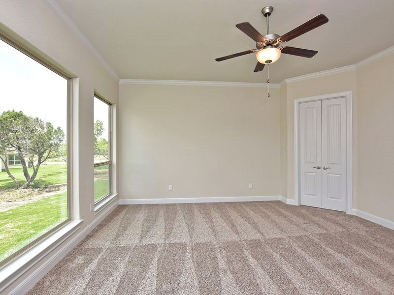 Representative unfurnished interior of a home built from the Siena II by Giddens Homes in Clearwater Ranch, Liberty Hill (Image 149).