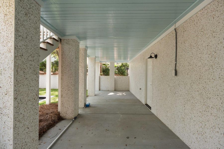 Exterior details and patio area of a home in , Isle Of Palms (Image 26). Exterior details and patio area of a home in , Isle Of Palms (Image 26).