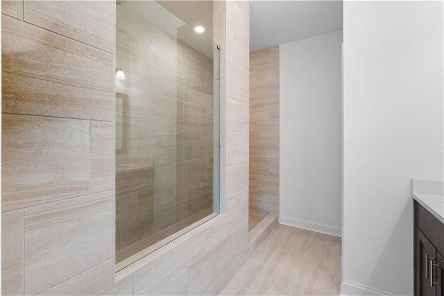 Close-up of interior finishes inside a home in Evanshire Townhomes, Duluth (Image 20).