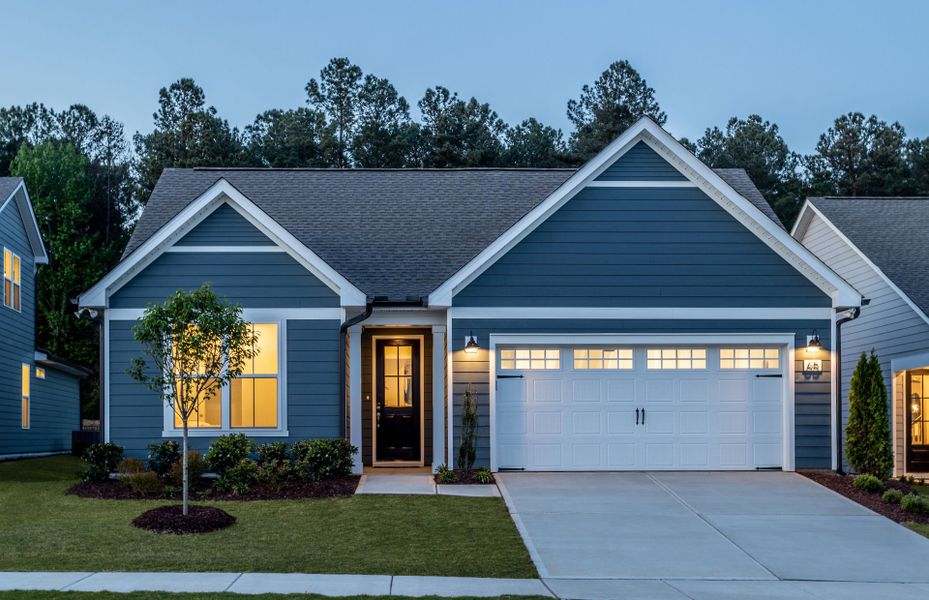 Representative exterior photo of a completed home built from the Palmary by Del Webb in Del Webb at Chatham Park, Pittsboro, NC (Image 23).