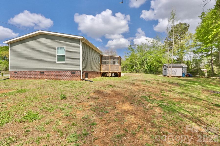 Exterior details and patio area of a home in , Shelby (Image 28).