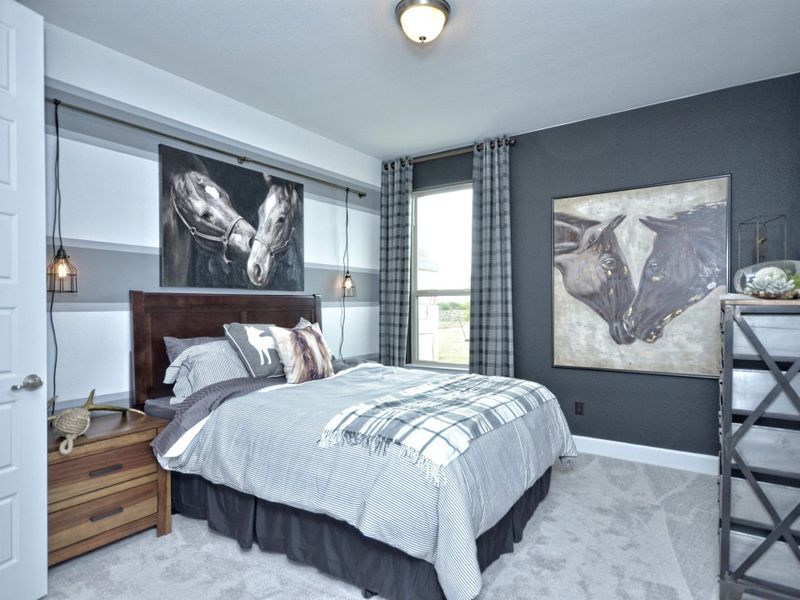 Representative furnished interior of a home built from the San Simeon I by Giddens Homes in Clearwater Ranch, Liberty Hill (Image 212).