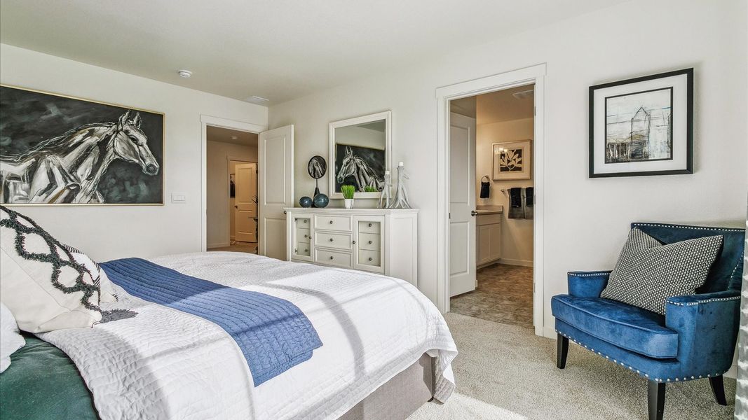 Furnished interior view inside a new home in Spring Valley Ranch, Elizabeth (Image 14).