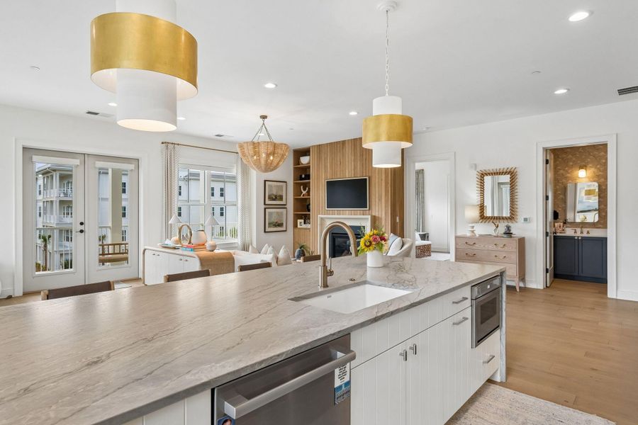 Furnished interior view inside a new home in , Charleston (Image 10).