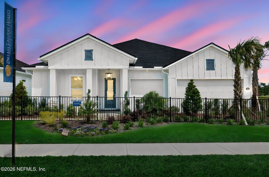Front exterior of a new home in , Flagler Beach, FL, highlighting curb appeal (Image 26).