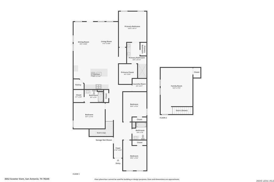 2D floor plan layout of this home in Brookmill, San Antonio, TX (Image 5). 2D floor plan layout of this home in Brookmill, San Antonio, TX (Image 5).
