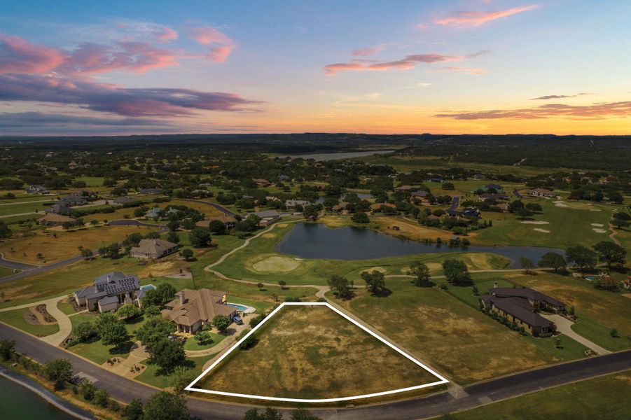 Incredible waterfront views from the #4 hole at Barton Creek Country Club Lakeside Palmer Course!