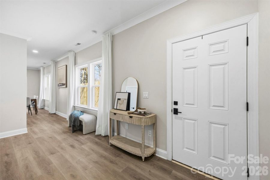 Furnished interior view inside a new home in , Charlotte (Image 9). Furnished interior view inside a new home in , Charlotte (Image 9).