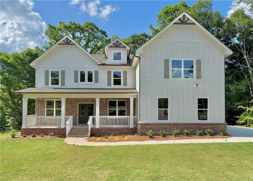 Front exterior of a home in the SteepleChase community, located in Hoschton, GA (Image 11).