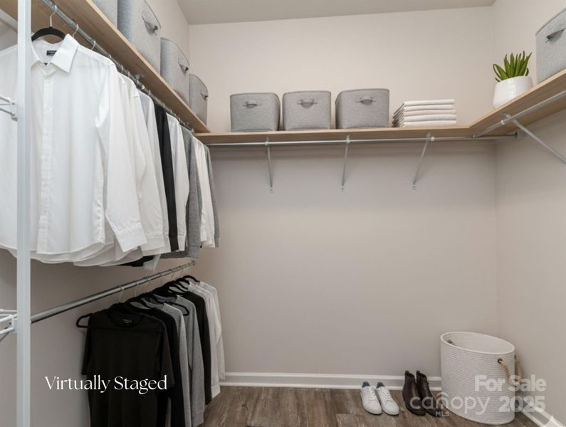 Virtually Staged-Master Closet