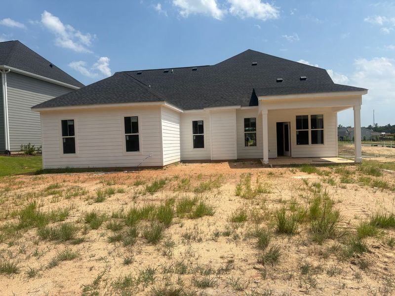 Exterior details and patio area of a home in Tillery Park, Grovetown (Image 4).