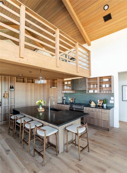 Furnished interior in a model home at Hye Springs Ranch in Hye (Image 22). Furnished interior in a model home at Hye Springs Ranch in Hye (Image 22).