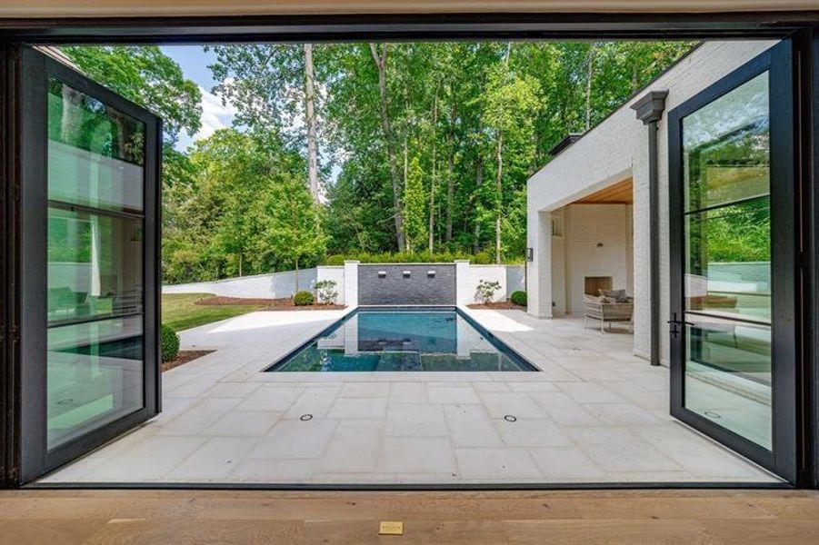 Exterior details and patio area of a home in , Atlanta (Image 49). Exterior details and patio area of a home in , Atlanta (Image 49).