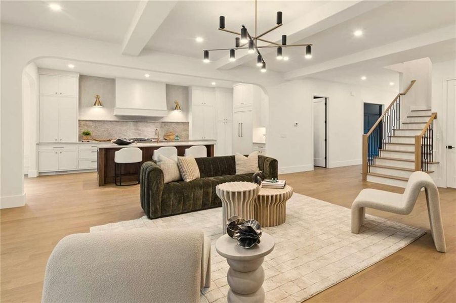 Furnished interior view inside a new home in , Brookhaven (Image 19).