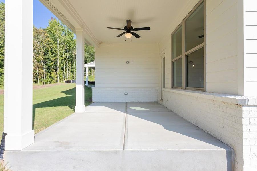 Exterior details and patio area of a home in , Buford (Image 3). Exterior details and patio area of a home in , Buford (Image 3).
