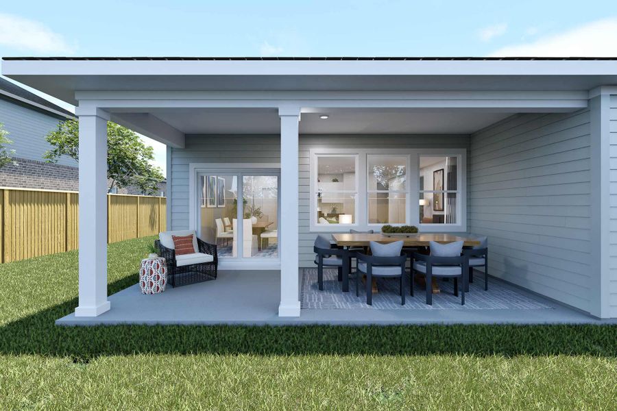 Representative exterior details of a home built from the The Wonderland by David Weekley Homes in The Preserve at Laurelton – Canopy Collection, Green Cove Springs (Image 3).