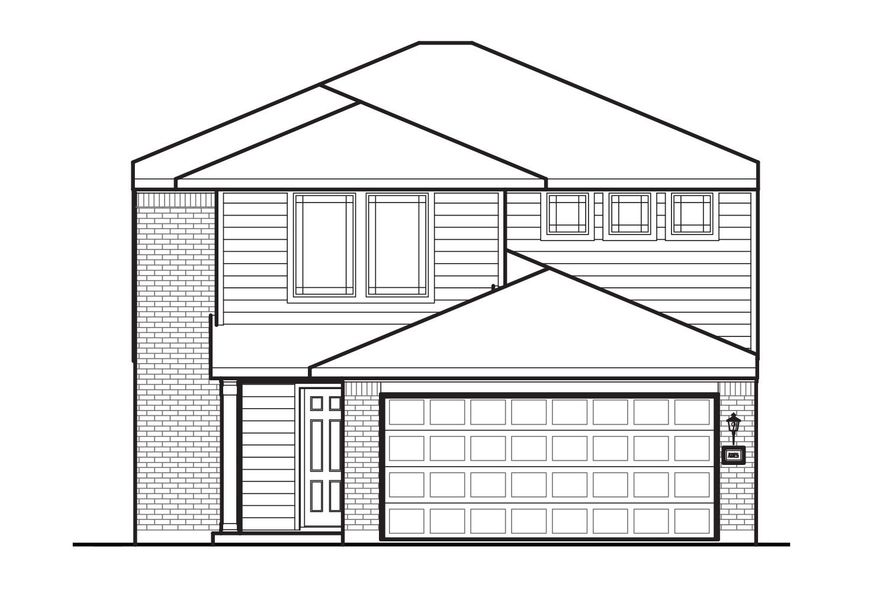 Vail Elevation A - Alt Roof Elevation