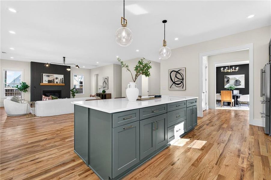 Furnished interior view inside a new home in , Atlanta (Image 35).
