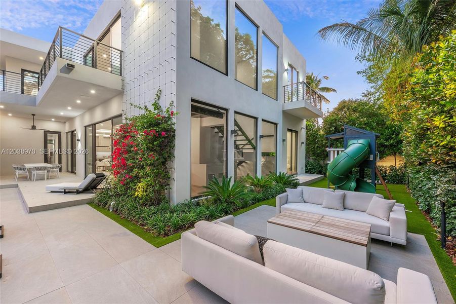 Exterior details and patio area of a home in , Miami (Image 23). Exterior details and patio area of a home in , Miami (Image 23).