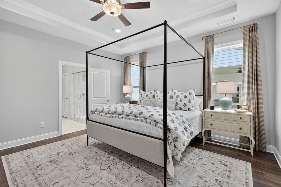 Furnished interior view inside a new home in Hemingway, Flowery Branch (Image 29).