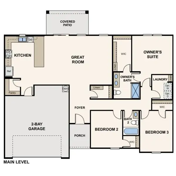 2D floor plan layout of this home in Arizona City, Arizona City, AZ (Image 2). 2D floor plan layout of this home in Arizona City, Arizona City, AZ (Image 2).